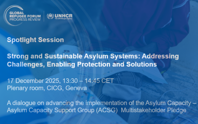 Strong and Sustainable Asylum Systems: Addressing Challenges, Enabling Protection and Solutions